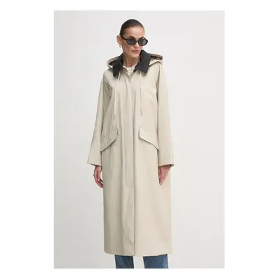 Barbour kabát X Alexa Natalie Trench Coat női, bézs, átmeneti, LWB0907