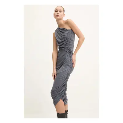 Rick Owens Lilies ruha szürke, maxi, testhezálló, LI02D5526RV