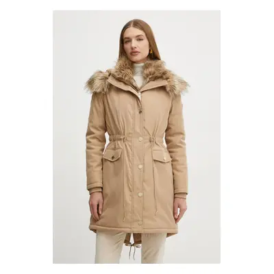 Marciano Guess parka WINNIE női, bézs, átmeneti, 4BGL12 7182A