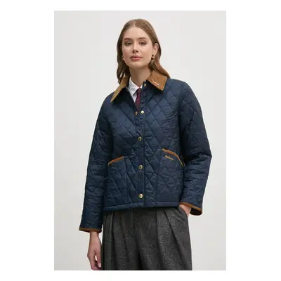 Barbour rövid kabát 30th Anniversary Cropped Liddesdale női, sötétkék, átmeneti, LQU1752