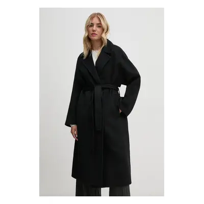 Calvin Klein kabát női, fekete, téli, oversize, 00040WL571