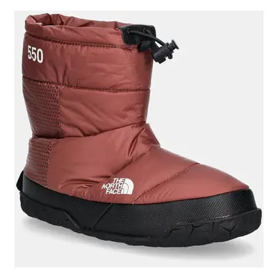 The North Face hócipő Nuptse Apres Bootie narancssárga, NF0A5LWC8IM1