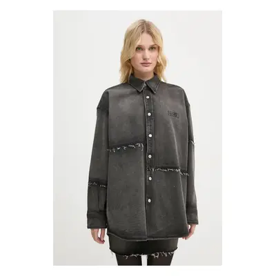 MM6 Maison Margiela farmerdzseki női, szürke, átmeneti, oversize, S62AN0134.S30848