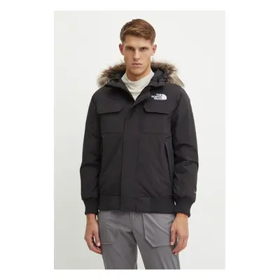 The North Face rövid kabát McMurdo Bomber férfi, fekete, téli, NF0A5GD9JK31