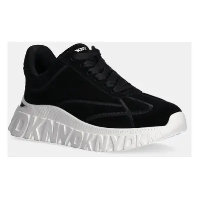 Dkny velúr sportcipő Laeoni fekete, K4408656