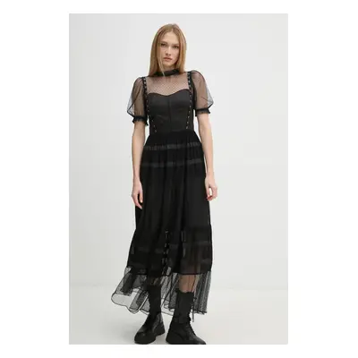 AllSaints ruha RYLA fekete, maxi, harang alakú, W155DB