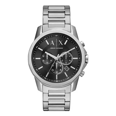 Armani Exchange óra ezüst, férfi