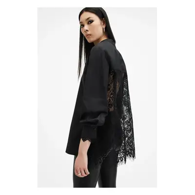 AllSaints ing ETHEL LACE női, állógalléros, fekete, regular, W085PB