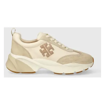 Tory Burch sportcipő Good Luck Trainer bézs, 83833.700.N