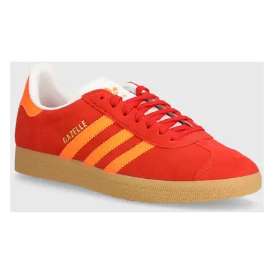 adidas Originals velúr sportcipő Gazelle piros, JI1374