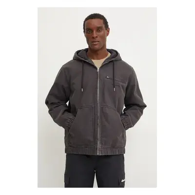 Quiksilver rövid kabát Straight Out Hood Jacket férfi, szürke, átmeneti, EQYJK04099