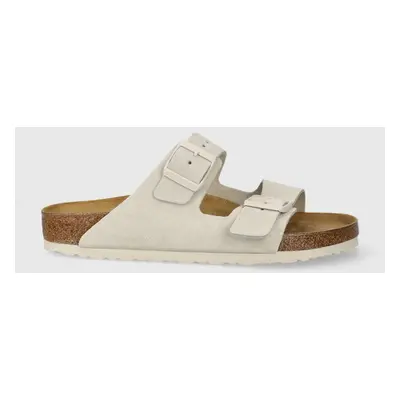 Birkenstock papucs velúrból Arizona bézs, női