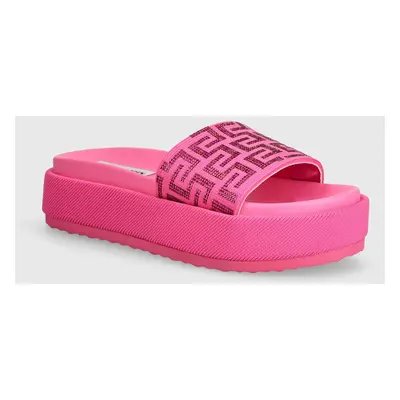 Steve Madden papucs Kora rózsaszín, női, platformos, SM11003018