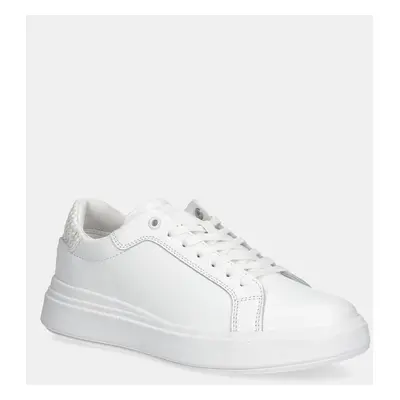 Calvin Klein sportcipő LOW TOP LACE UP WOVEN fehér, HM0HM01659