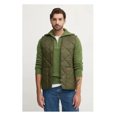 Barbour kifordítható mellény Large Box Quilted Liner zöld, férfi, átmeneti, MLI0057