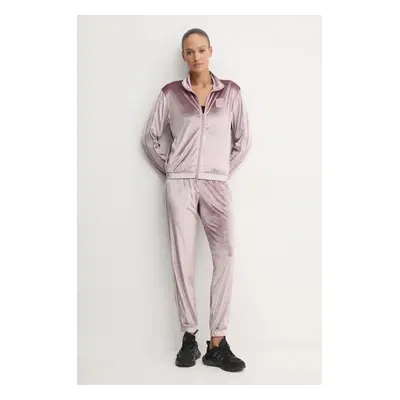 EA7 Emporio Armani bársony melegítő lila, TJZDZ.6DTV64