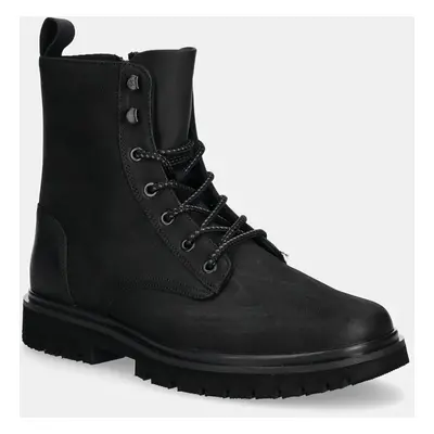 Calvin Klein Jeans cipő EVA BOOT MID LACEUP REBELLIOUS fekete, férfi, YM0YM01071