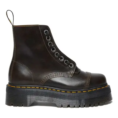 Dr. Martens bőr bakancs Sinclair barna, női, platformos, DM31993302