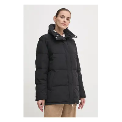 Dkny rövid kabát női, fekete, téli, oversize, D2G4A179