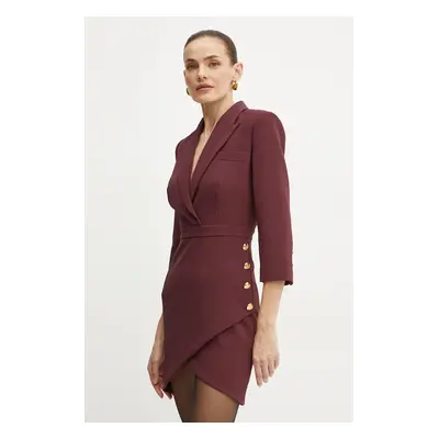 Elisabetta Franchi ruha bordó, mini, testhezálló, AB63146E2