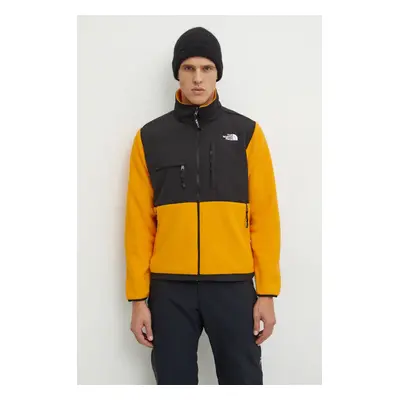 The North Face rövid kabát Retro Denali férfi, sárga, átmeneti, NF0A88XHZU31