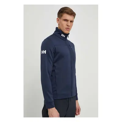 Helly Hansen sportos pulóver Crew Fleece sötétkék, sima