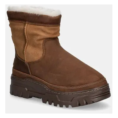 UGG velúr hócipő Heritage Pull On Trailgazer barna, 1158213-CHE