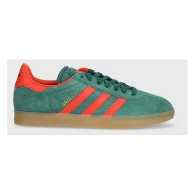 adidas Originals velúr sportcipő Gazelle zöld, IG6200