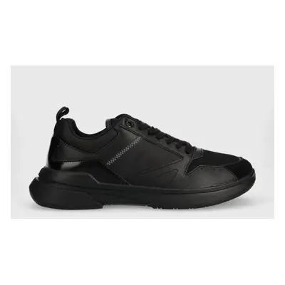 Calvin Klein sportcipő LOW TOP LACE UP MIX fekete, HM0HM01044