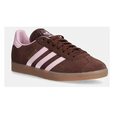 adidas Originals velúr sportcipő GAZELLE barna, JH5666