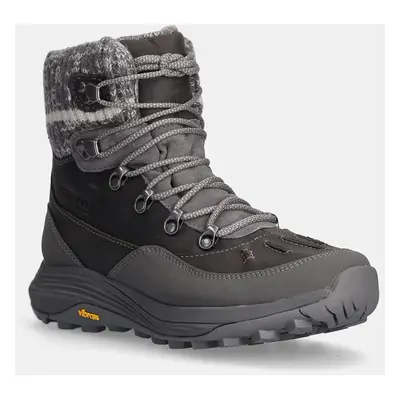 Merrell cipő Siren Thermo Mid Zip Waterproof szürke, női, téliesített, J038208