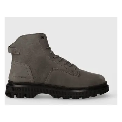 G-Star Raw velúr bakancs VETAR MID OIL szürke, férfi, 2342052704.BLK