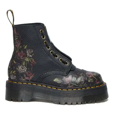 Dr. Martens bőr bakancs Sinclair fekete, női, platformos, DM32050001