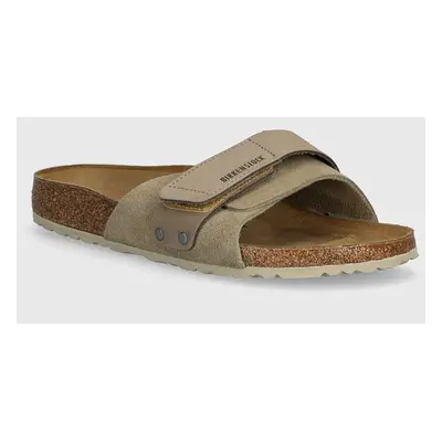 Birkenstock papucs velúrból Oita bézs, női