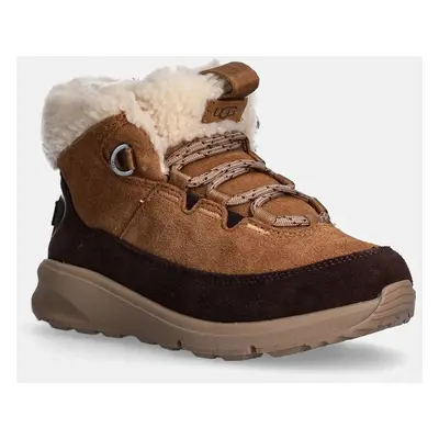 UGG gyerek télicipő velúrból TERRETRAIL COZY LACE barna, 1157574K