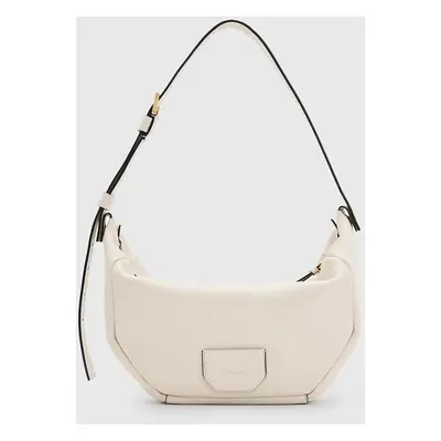 AllSaints bőr táska MADEA SHOULDER BAG fehér, W348XB