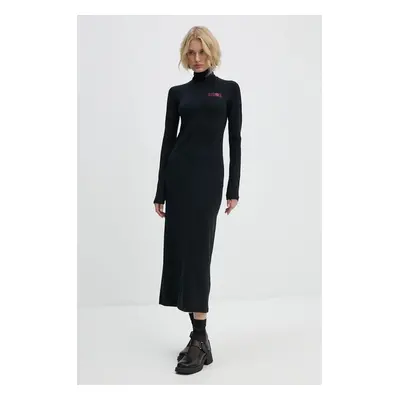 MM6 Maison Margiela ruha fekete, maxi, testhezálló, S62DG0036.M20039