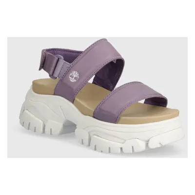 Timberland bőr szandál Adley Way Sandal lila, női, platformos, TB0A2M79EAJ1