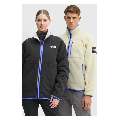 The North Face kifordítható dzseki TNF x Yinka Ilori bézs, átmeneti, NF0A89GK4D51