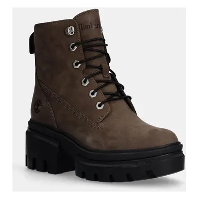 Timberland nubuk bakancs Everleigh barna, magassarkú, TB0A2EGSEM51