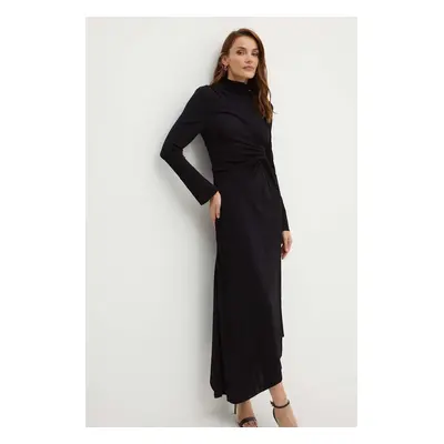 Victoria Beckham ruha fekete, maxi, harang alakú, 1124JDR005085A