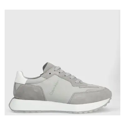 Calvin Klein sportcipő LOW TOP LACE UP MIX szürke, HM0HM00497