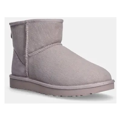 UGG velúr hócipő Classic Mini II szürke, 1016222-PSK