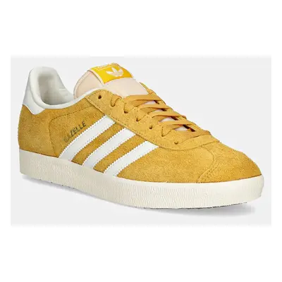 adidas Originals velúr sportcipő Gazelle sárga, IF9654