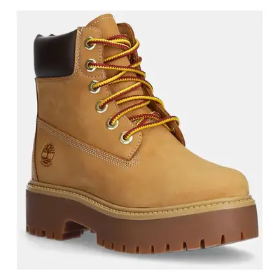 Timberland nubuk bakancs Stone Street barna, enyhén téliesített, platformos, TB1A5RJD2311