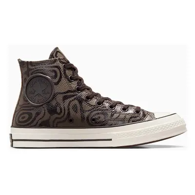 Converse bőr sneaker Converse x Wonka Chuck Chocolate Swirl barna, A08151C