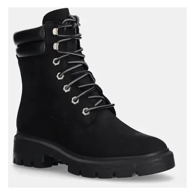 Timberland bakancs Cortina Valley fekete, női, platformos, TB1A5NBY0151