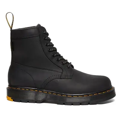 Dr. Martens bőr bakancs Trinity fekete, női, téliesített, lapos talpú, DM31190001