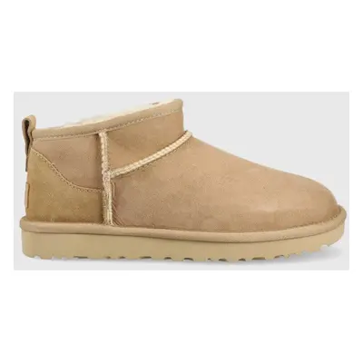 UGG velúr hócipő W Classic Ultra Mini barna