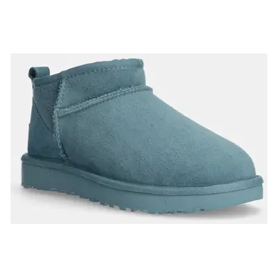 UGG velúr hócipő Classic Ultra Mini türkiz, 1116109-DEE